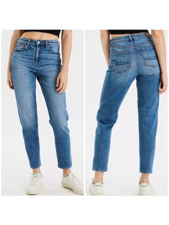 American Eagle Outfitters Denim - AMERICAN Eagle Stretch Mom Jeans in Medium Blue